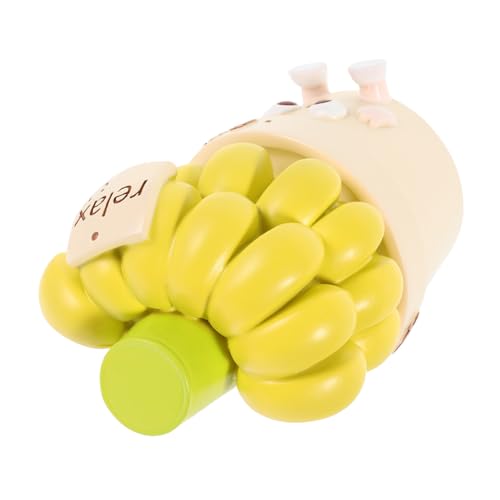 VORCOOL 装飾品 果物の写真撮影の小道具 バナナモデル フェイク盆栽モデル フラワーアートの彫刻 人工の果物の小道具 植物置物 装飾的な 人工の植物 レストランディスプレイフルーツ 樹脂