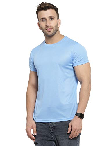 Image of AWG ALL WEATHER GEAR Men's Round Neck Half Sleeves, Lightweight Quick Dry Regular Dry Fit Sports T-shirt
