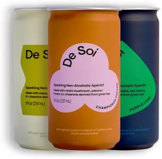 De Soi Variety Pack by Katy Perry - Sparkling Beverages Non-Alcoholic Drinks, Natural Botanicals, Adaptogen Drink, Vegan, Gluten-Free, Ready to Drink 12-pack (8 Fl Oz)