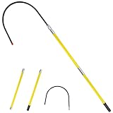 Bakeling Rescue Hook, High Voltage Insulated Rescue Hook high Voltage Telescopic 10kv35kv, Fire Electrician Anti-electrocution Rescue Hook 380V, 7.6-Foot Rescue Hook, 18 inch Opening