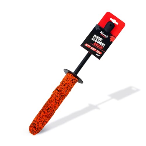 Image of Wavex Small Wheel Cleaning Brush for Car & Bike Detailing | Ultra Soft Microfiber Brush for Tight Wheel Gaps, Spokes & Rim Edges | Safe for Alloy Wheels & Gloss Finishes