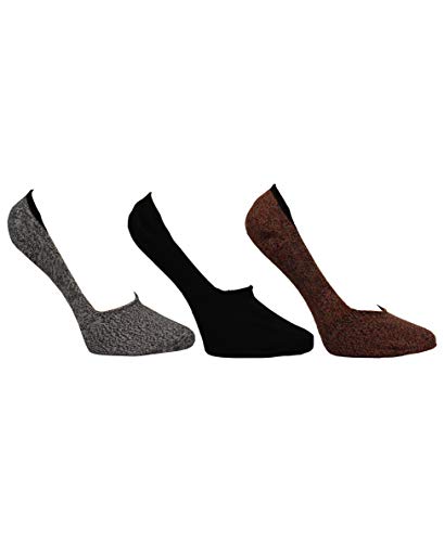Steve Madden Legwear Women's 3PK Super Soft Liner SM45165, black Marled, 9-11