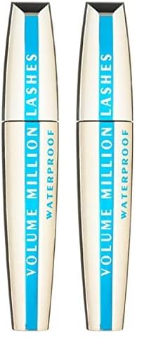 LOréal Paris Volume Millon Lashes Máscara Waterproof Volumen Extremo (Packung mit 2)