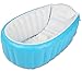 Baignoire Bebe Pliable - Baignoire Gonflable Pour Douche Bebe - Grande Baignoire Bebe Confort - Baignoire Voyage Pour Bébé - Une Baignoire Bébé Sûr Et Agréable Où Vous Le Souhaitez (Blue)