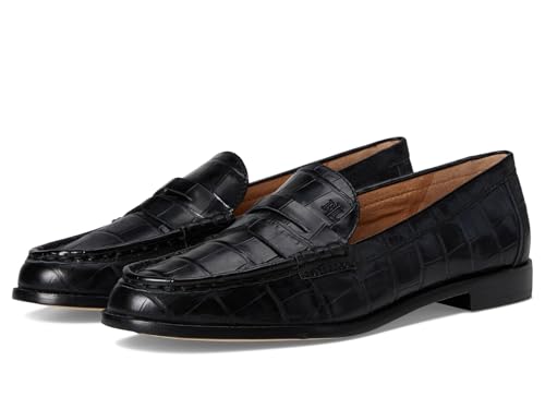 Image of Lauren Ralph Lauren Wynnie Crocodile-Embossed Leather Loafer