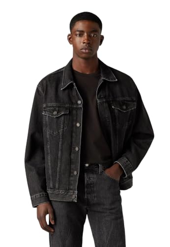 Image of KOTTY Men's Stylish Black /Blue Denim Jacket for Winter Casual Biker Riding Wear Trendy Upper Jeans Look Outfit