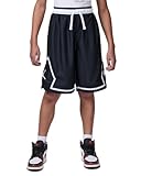 Jordan Sport Big Kids' Dri-FIT Diamond Shorts (Black, 95D313-023) Size Medium