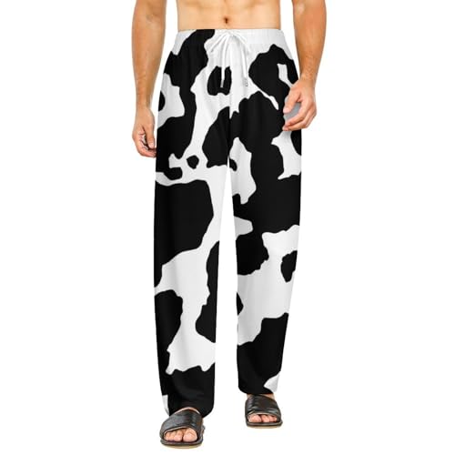 Pantalon de détente femme noir et blanc : bas de pyjama long pour vos soirées cocooning