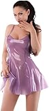 AiCc stylists Women's Sexy Latex Dress Sleepwears Nightie Party Dress Nightdress (Transparent Purple, M)