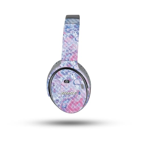 Image of MightySkins Carbon Fiber Skin Compatible with Bose QuietComfort 35 II Headphones - Pastel Pour | Protective, Durable Textured Carbon Fiber Finish | Easy to Apply