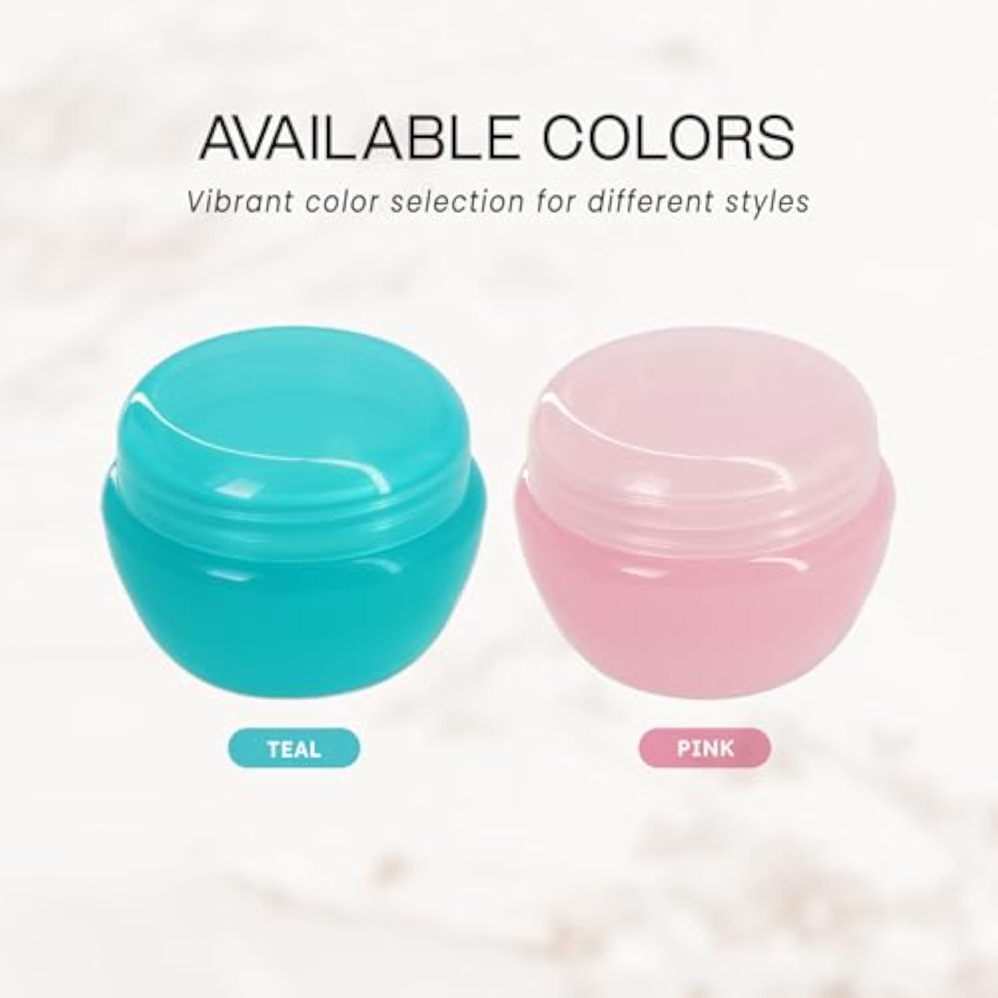12 Pieces 30G Teal Frosted Container Jars with Inner Liner