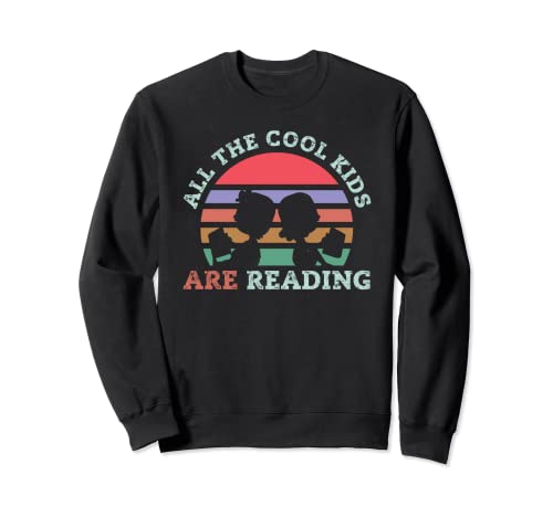 All the Cool Kids are Reading Book Divertido regalo para amantes de los libros Sudadera