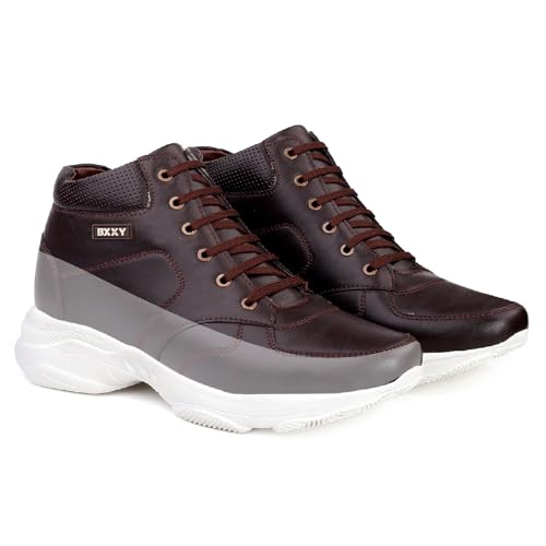 Image of YUVRATO BAXI 3 Inch Hidden Height Increasing Casual Outdoor Sneakers Boots.Height Elevator Boots