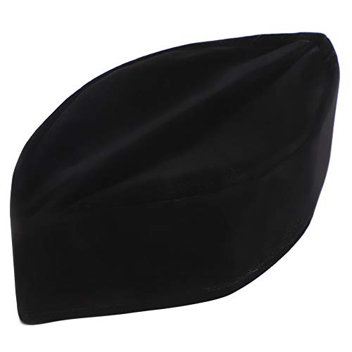 Fydun 59 cm Gebetshut, muslimisch, schwarz, männlich, weicher Samt, goldfarben, Material Islamischer Kulthut, Islamischer Islam, Gebetsmütze für Herren