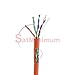 SATMAXIMUM Cat5e 1000ft Utp Cable Solid Network Ethernet Bulk Orange