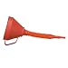 Attwood 14580-1 Marine Non-Splashing Filter Funnel with Handle and Long Flexible Nozzle, Red Finish