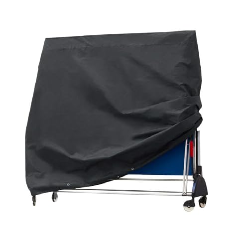 M.J COMFY-LIFE Table Tennis Cover Dustproof Windproof Anti-UV Rip Proof Ping Pong Table Storage Cover for Indoor/Outdoor 160x145x90cm