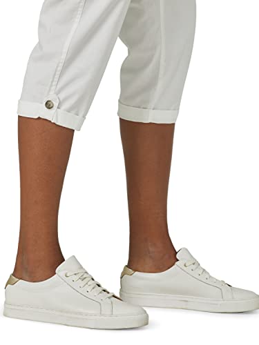 Lee Damen Ultra Lux Comfort mit Flex-to-Go Cargo-Caprihose, Weiss/opulenter Garten, 40 – Ansicht 6