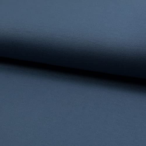 Plain Bamboo Jersey Fabric Material - Denim, 1Mtr 100cm x 150cm, 1Mtr 150cmx100cm