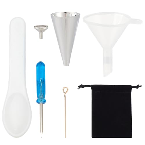 NBEADS Mini Funnel Set for Cremation Jewelry Filling, Small Bottles Funnel Filler Kit Jewelry Ashes Fillers Funnel for Urn Preservation Jewelry Filling Ashes Pendant Necklace Liquid Transfer