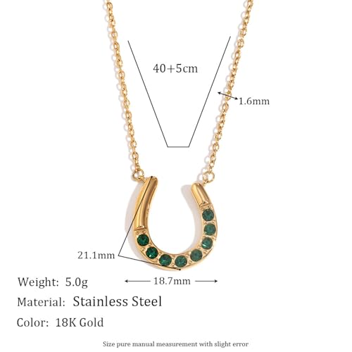 Collier Pendentif Brillant en Forme de U Résistant à l'Eau pour la Plage