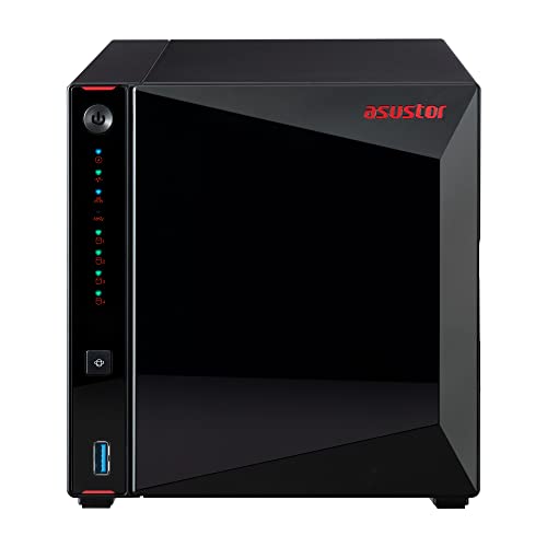 Image of Asustor AS5304T 4 Bay NAS, 1.5GHz Quad-Core, 2 2.5GbE Port, 4GB RAM DDR4, Gaming Network Attached Storage, Personal Private Cloud (Diskless)
