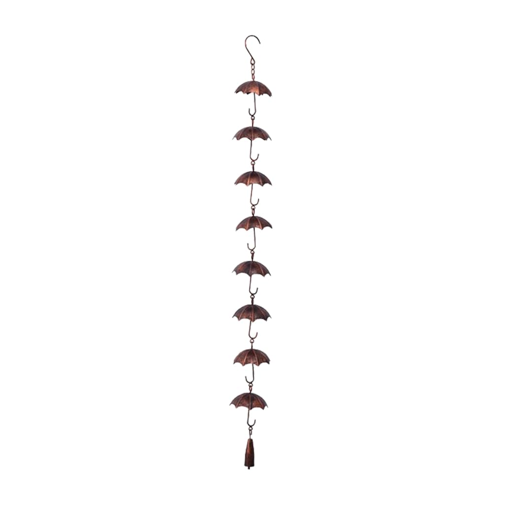 Vdaxvme As Shown In The Figure Elegant Umbrellas Rain Chain For Garden Decorations, Unique Hangings Bells