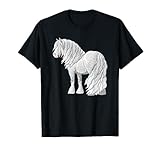 White Dapple Gray Gypsy Vanner Irish Cob Draft Horse T-Shirt
