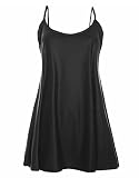 FAIRY TRENDZ LTD Damen Kleid, Übergröße, Bedruckt, ärmellos, Cami, Swing Kleid, Größe 34 54 Gr. 46 48, Wet Look