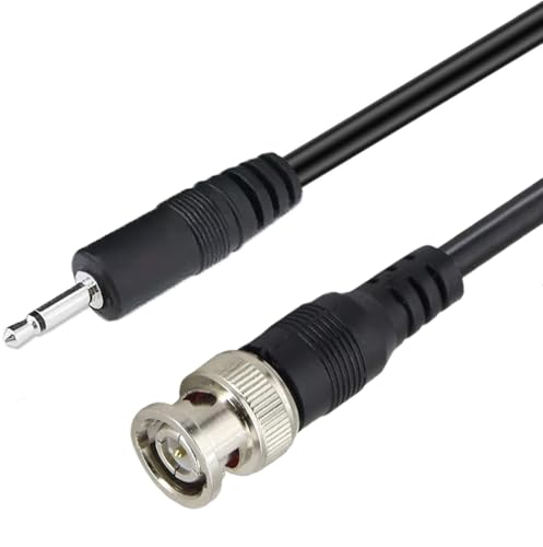 Adaptador BNC a 3.5mm Mono 1/8" TS Estéreo miniatura 1