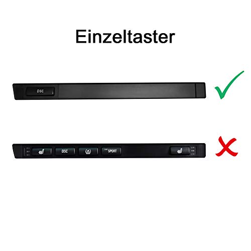 DYNAVIN E46 SE Funktionsträger Blende Mittelkonsole- Verlagerung von Klimabedienteil BZW. Heizungsbedienteil für 2DIN / Doppel DIN Umbau (mit Einzeltaster)