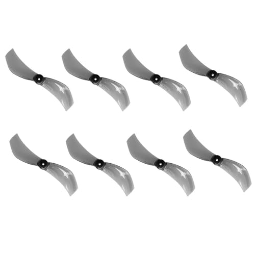 Hélice à 2 pales de 40mm pour drone FPV et avion RC - Lot de 8 pièces gris
