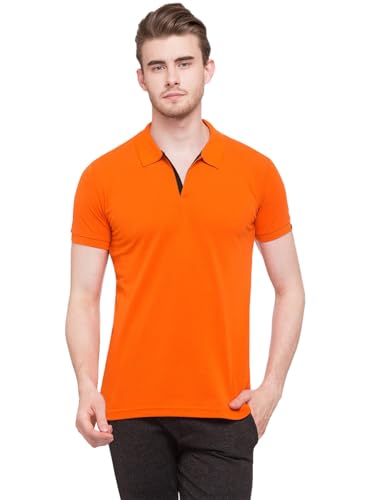Image of Status Quo Men's Polo T-Shirt | Rich Cotton Blend | Slim Fit | All Day Comfort | Contrast Inner Placket | Polo Collar