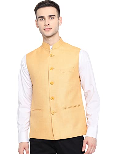 Image of Vastraa Fusion Men's Export-Quality Indian Traditional Nehru Jacket /Waistcoat