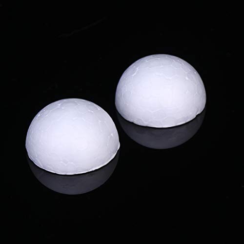 MILISTEN Gladde Schuimbal 200 Stks 3 Cm Schuim Halve Bal Modellering Kerst Ambachtelijke Bal Piepschuim Bloemstuk Diy… - Image 7