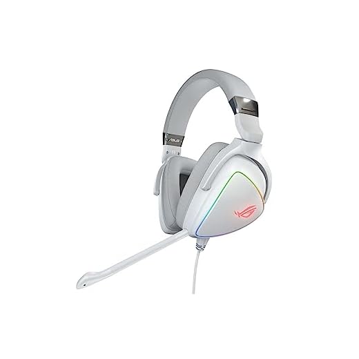 ASUS ROG Delta White Edition USB-C spelheadset (PC, PS4, smartphones, Nintendo Switch, Aura Sync, ESS-Quad-DAC) vit