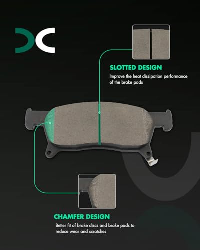 Image of SCITOO D2170 Front Ceramic Brake Pads Sets w /Hardware Replacement For Subaru For Ascent 2019-2023