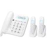 シャープ SHARP デジタル電話機 JD‐G33 子機2台セット（親機・子機2台付き）ホワイト 迷惑電話対策機能搭載 迷惑電話対策機能搭載 DECT 1.9GHz