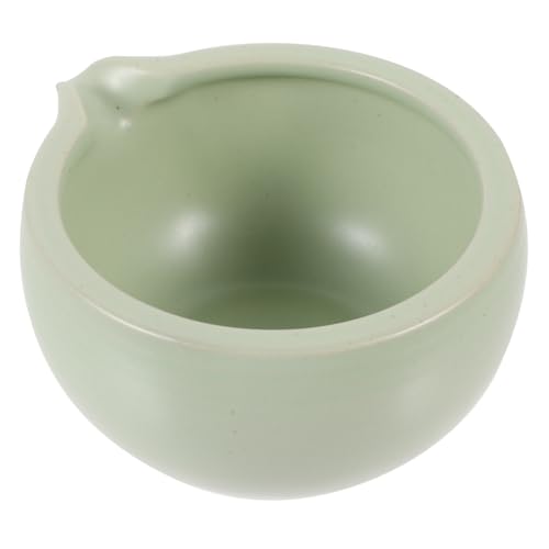 Alipis Japanese Ceramic Matcha Bowl with Spout Compact Tea Ceremony Cup for Tea Lovers Matcha Bowl for Home and Travel