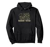 Coyote Hunting Patriotic American Flag Yote Hunter Coyote Pullover Hoodie