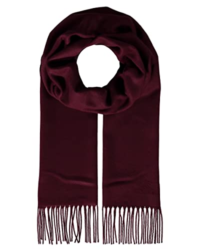 FRAAS Cashmink Schal 30 x 180 cm - Weicher als Kaschmir - Made in Germany - Schal einfarbig für Damen und Herren - Perfekt für Herbst und Winter Weinrot Cover
