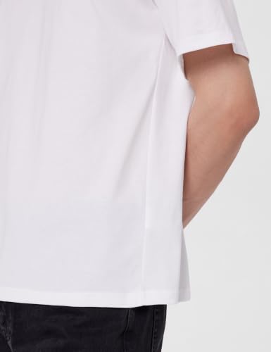 Image of Veirdo 100% Pure Cotton Drop Shoulder Oversized Baggy Fit Half Sleeve Plain Solid Round Neck Multicolor T-Shirt Combo for Men (Pack of 3) (Sizes S-2XL)