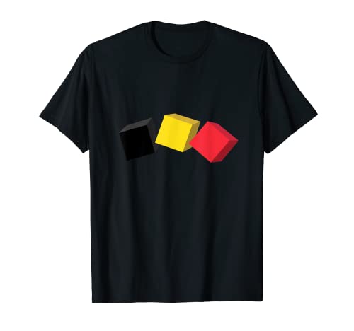 Flag Belgium T-Shirt, Black