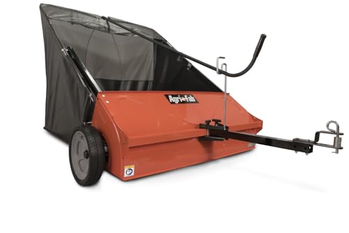 Agri-Fab 45-0492 44' Tow-Behind Lawn Sweeper, 28 cu. ft Hopper Bag Capacity; Leaf & Grass Catcher,...