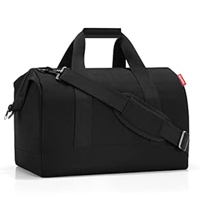 reisenthel Allrounder L – Un Sac Type Sacoche Docteur avec Grande Ouverture à arceaux, Ouverture avec Fermeture zippée, 6 Compartiments intérieurs, 2 poignées, en Noir