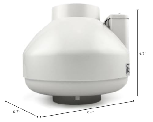 Image of RadonAway RP145C Radon Fan P /N 23030-1 Inlet /outlet Diameter of 4.5
