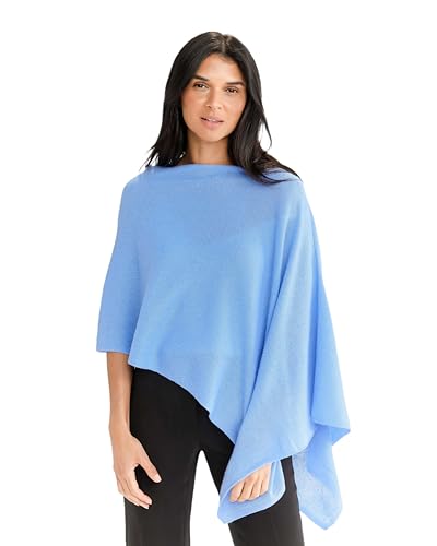 Image of CLAUDIA NICHOLE Womens 100% Cashmere Dress Topper - Cashmere Poncho Wrap