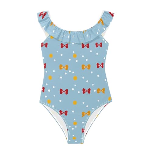 Traje de baño para niñas con volantes decorativos y tirantes elásticos Yoogain de 3-6 años