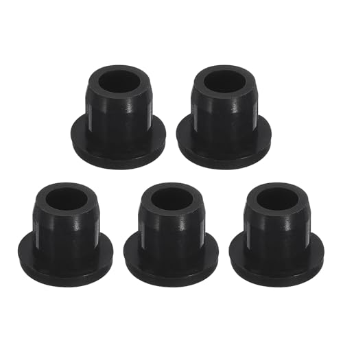 Image of uxcell 5 Pcs Black Plug Holes, Waterproof Rubber Button Plug for 11mm / 0.43 inch Hole