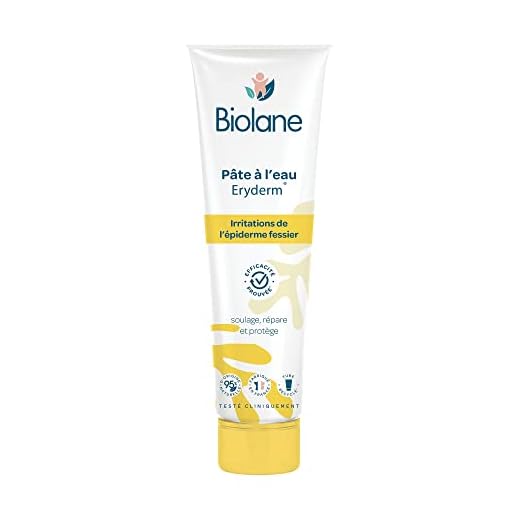 Biolane - Pâte à l'eau Eryderm - Irritation rougeurs de l'épiderme fessier de bébé - 75 ml